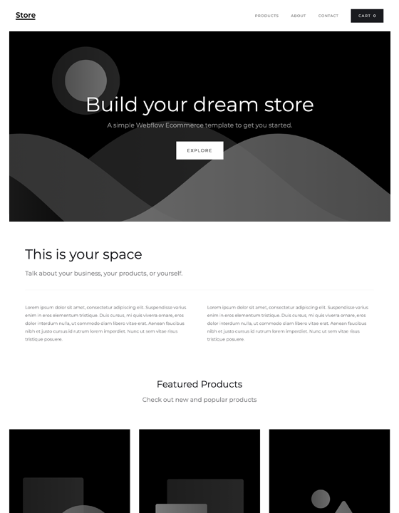 Store Starter Business HTML5 Responsive site Template